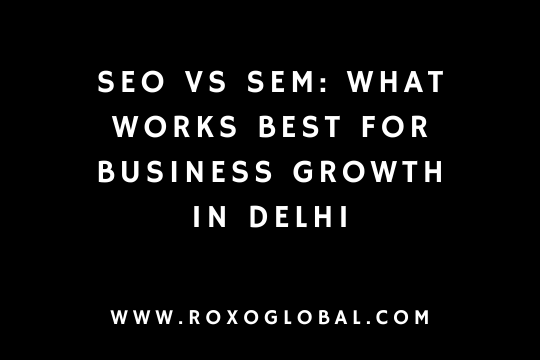 SEO vs SEM: What Works Best for Business Growth in Delhi | RoxoGlobal